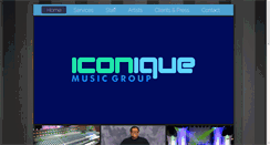 Desktop Screenshot of iconiquemusicgroup.com