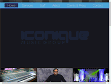 Tablet Screenshot of iconiquemusicgroup.com